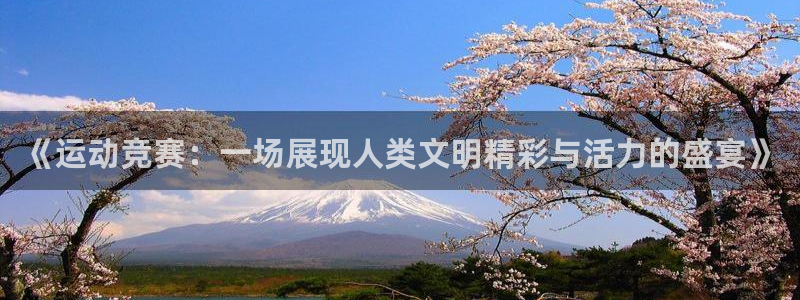 oety欧亿：《运动竞赛：一场展现人类文明精彩与活力的盛宴》